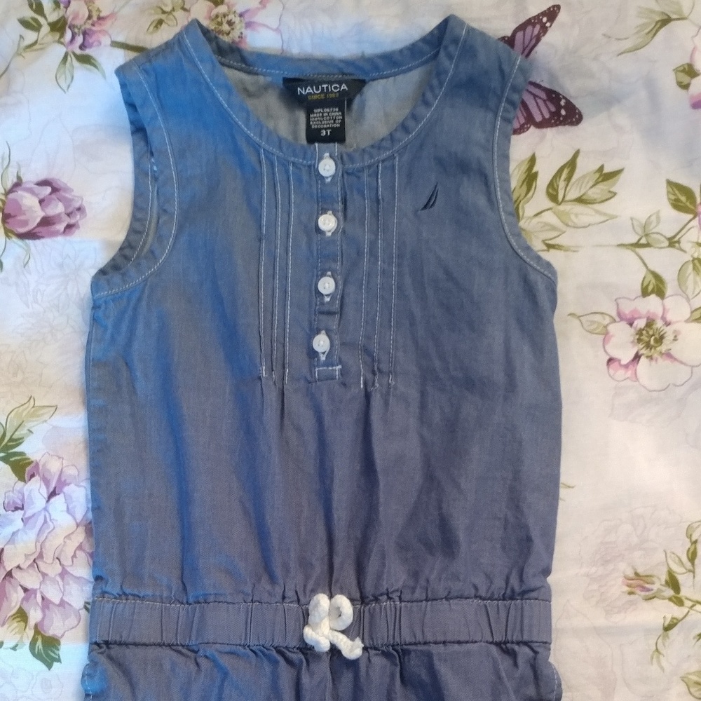 Nautica Girl's One Piece Denim 3T